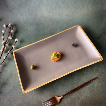 Grisaille Rectangular Platter
