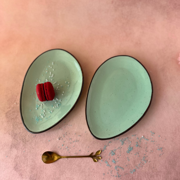 Petite Delight Plates - Seafoam Green