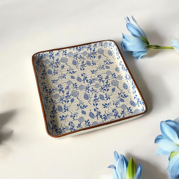 Azure Garden Square Platter
