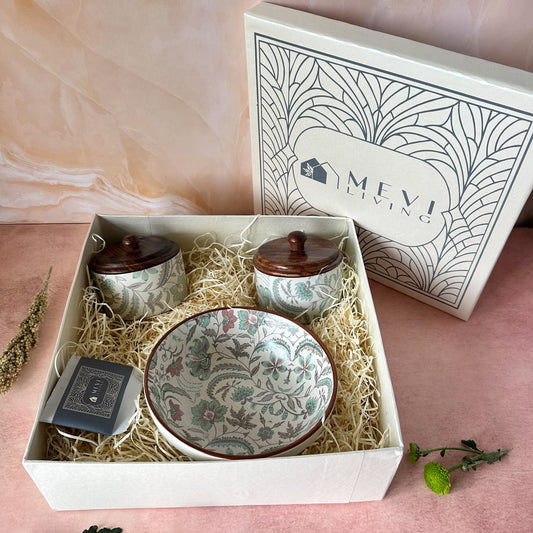 Windsor Bloom Jars & Magestic Bowl Gift Set