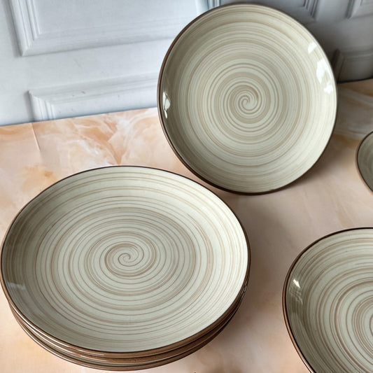 Sirocco Glazed Quarter Plates
