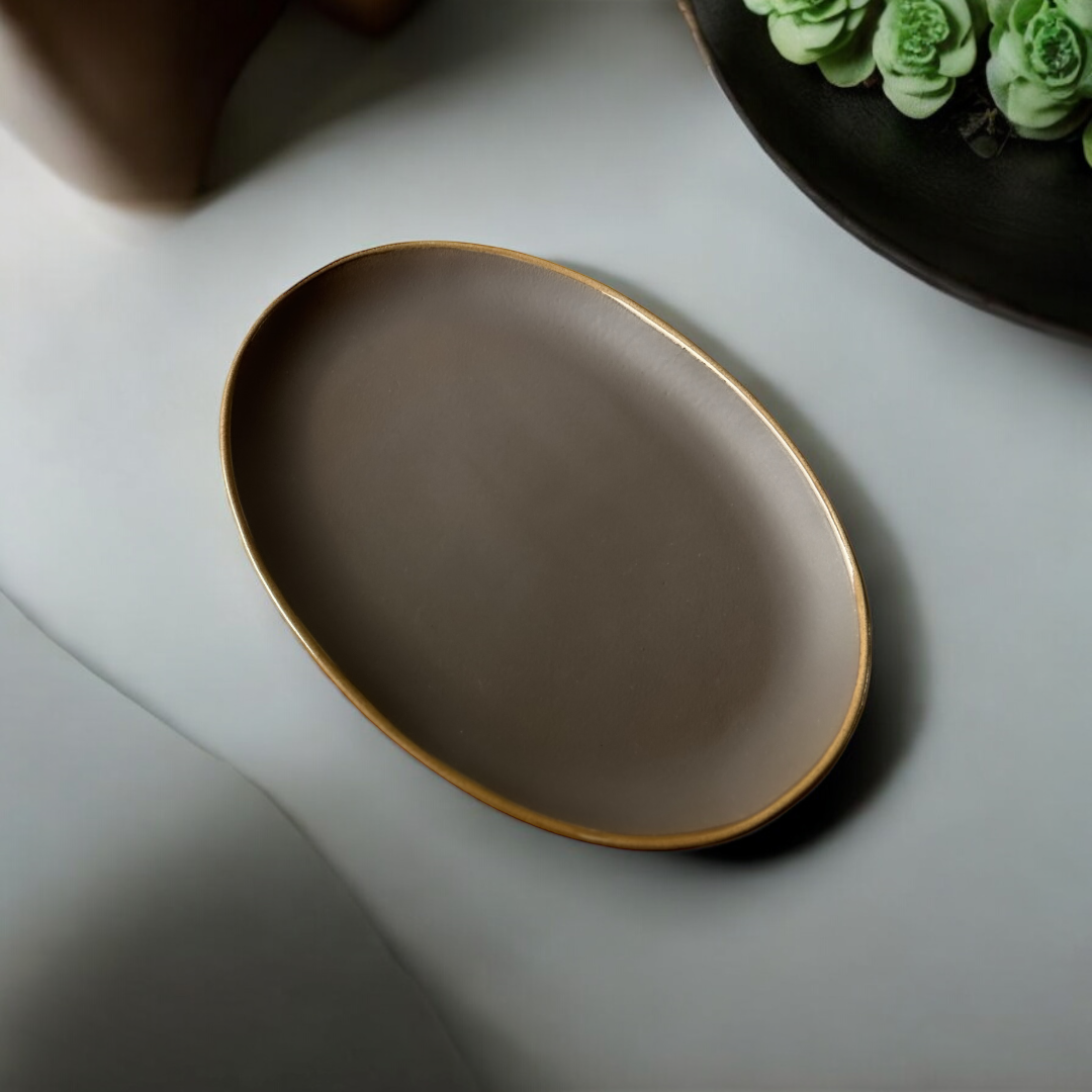 Grisaille Oval Platter