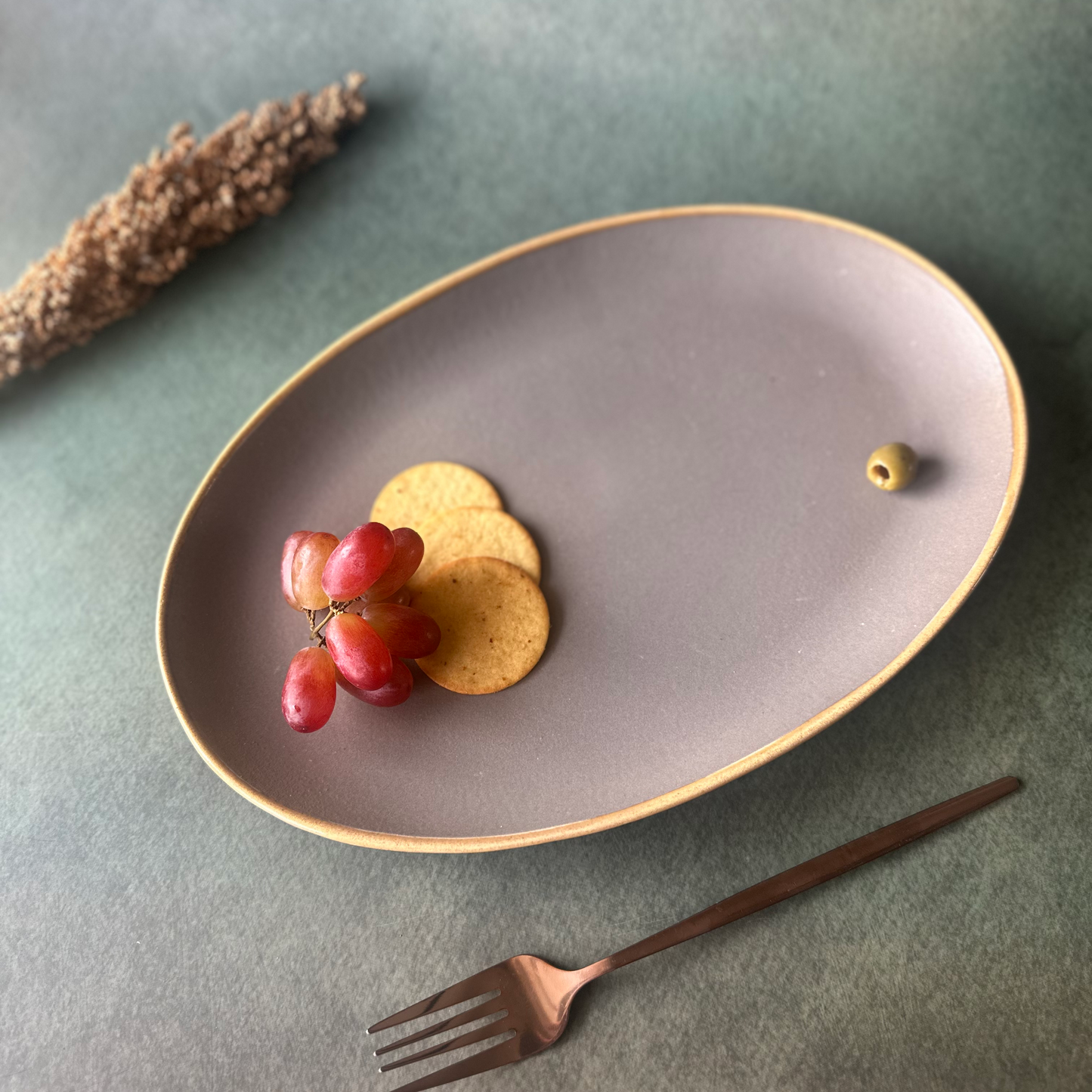 Grisaille Oval Platter