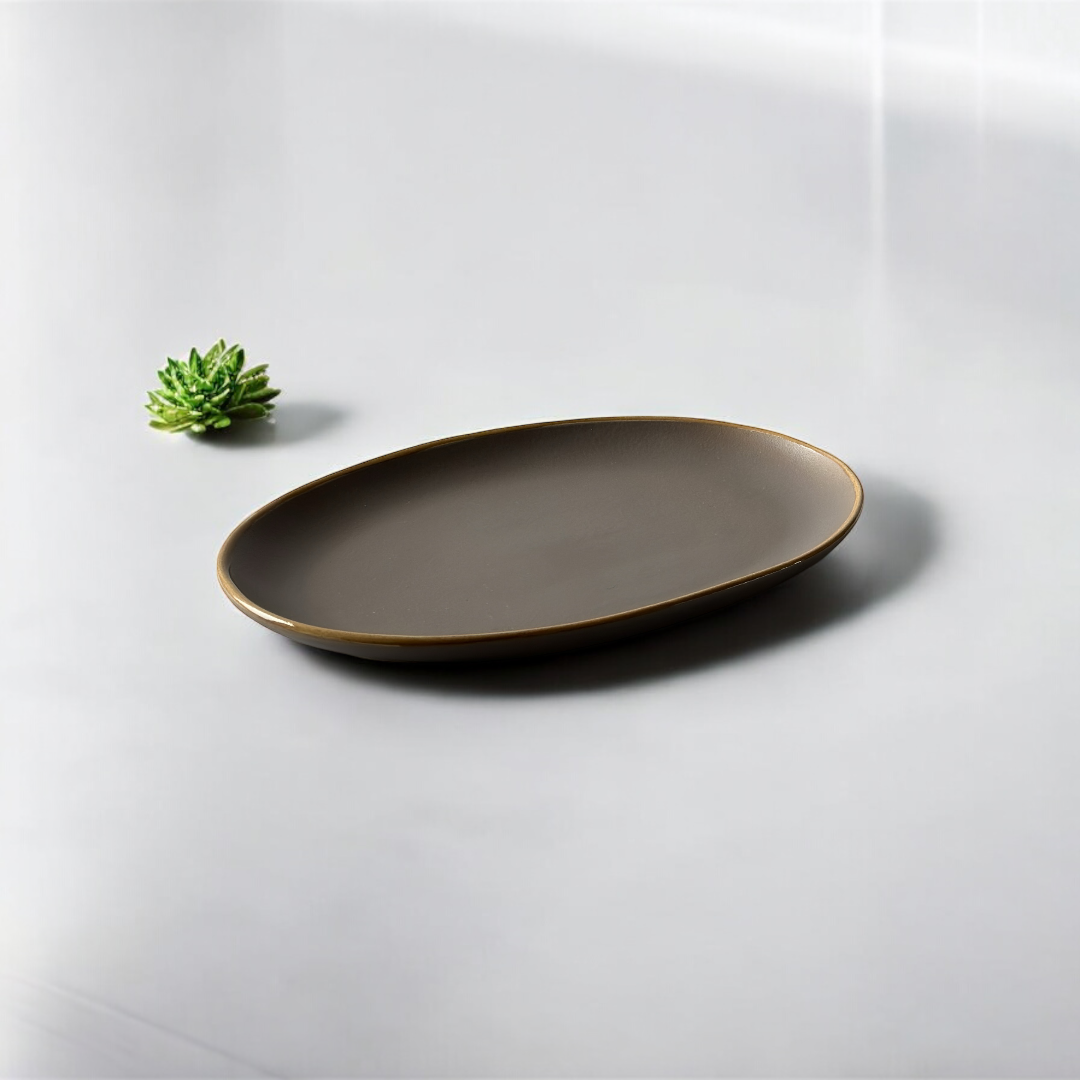 Grisaille Oval Platter