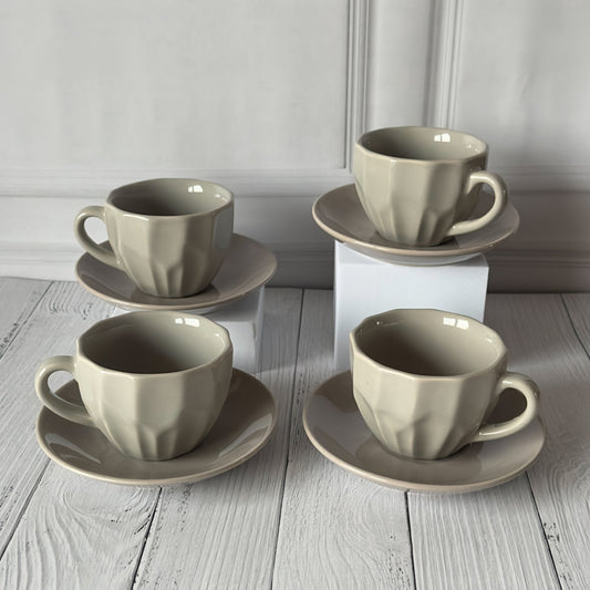 Honeycomb Haven Tea Set - Beige