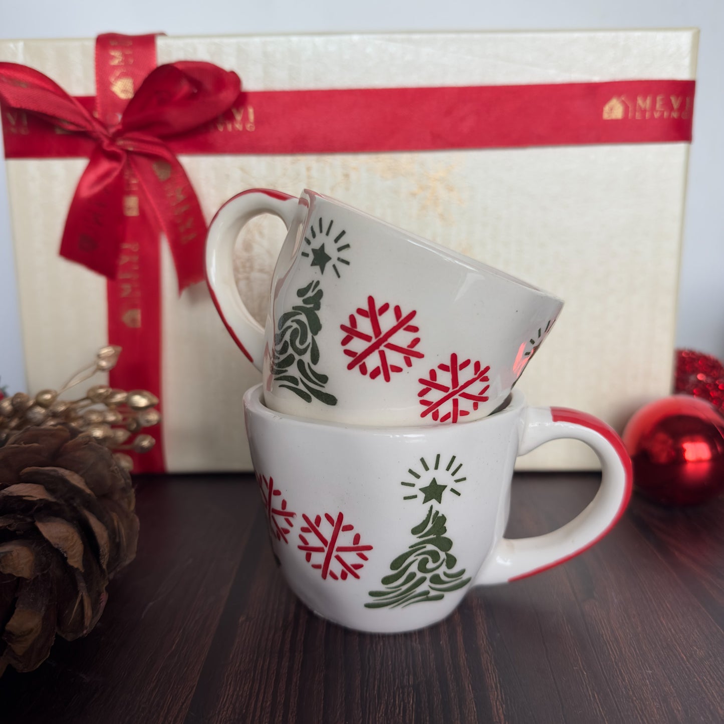 Holly Jolly Mugs (Set of 2)