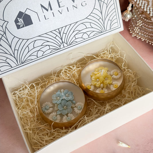 Petal Glow Urli Scented Candle Set