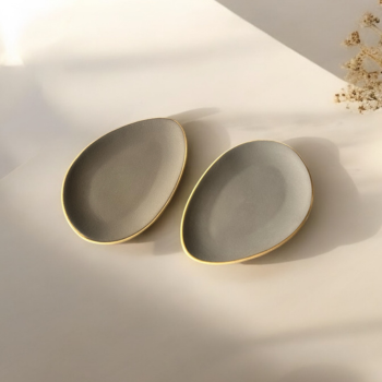 Petite Delight Plates - Gray