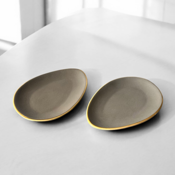 Petite Delight Plates - Gray