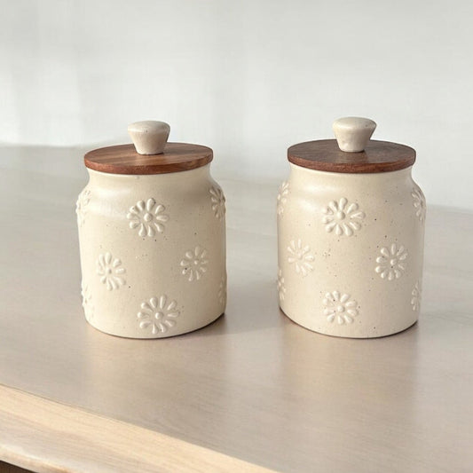 Petlam Jars Set - Ivory