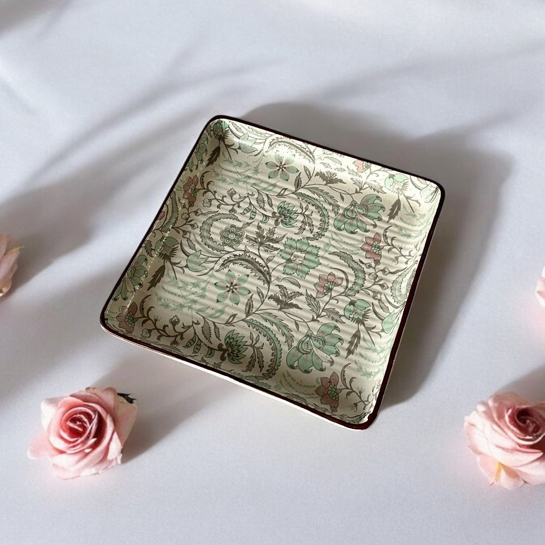 Windsor Bloom Petal Mist Mugs & Ivory Garden Platter
