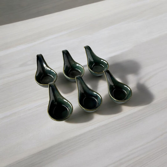 Soiree Spoons - Iridescent Green