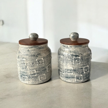 Terra Quad Jars Set - Freckled