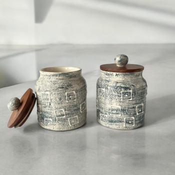 Terra Quad Jars Set - Freckled