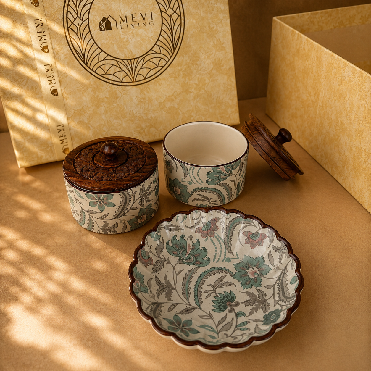 Windsor Bloom Swell Bowl & Jars Gift Set