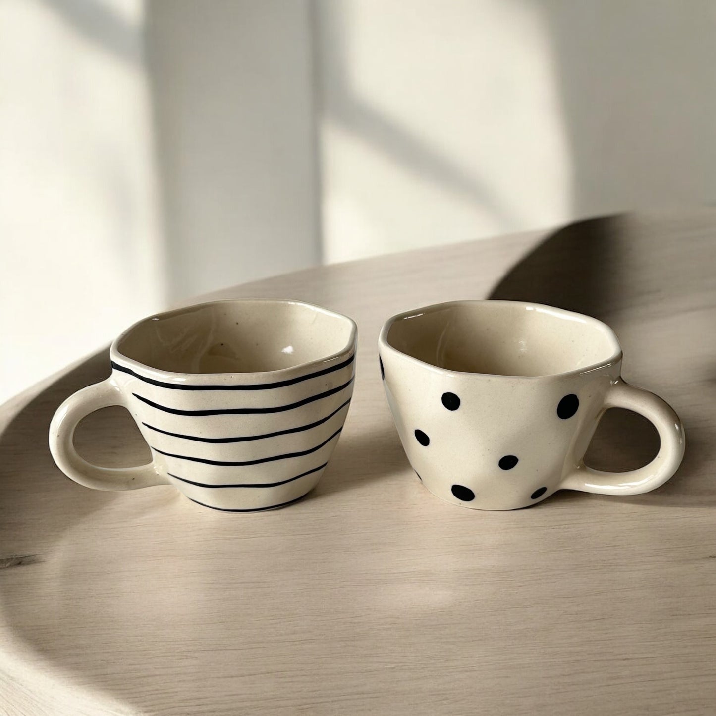 Wabi StrIa & Dot Mug Duo