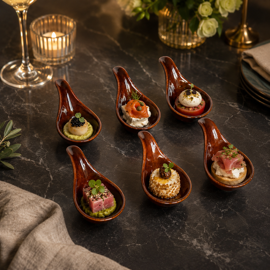 Soiree Spoons - Chestnut Brown