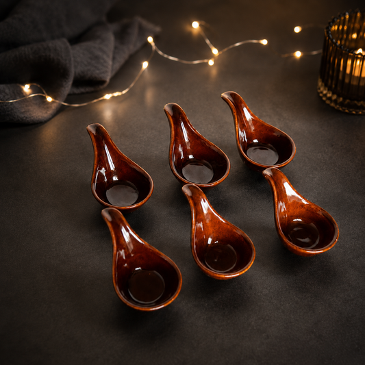 Soiree Spoons - Chestnut Brown