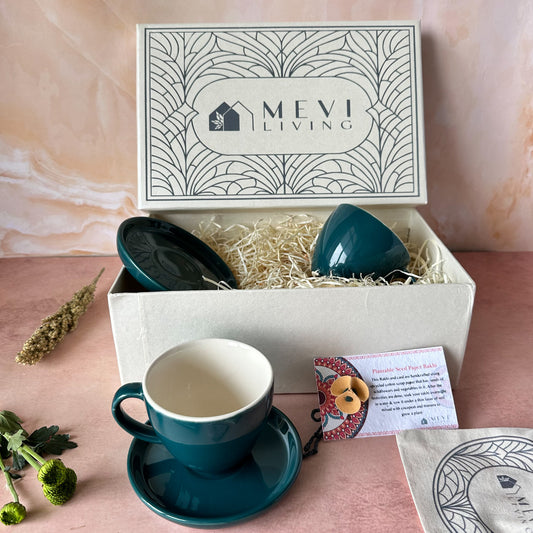 Elegant Ease Tea Cup & Saucer Gift Set