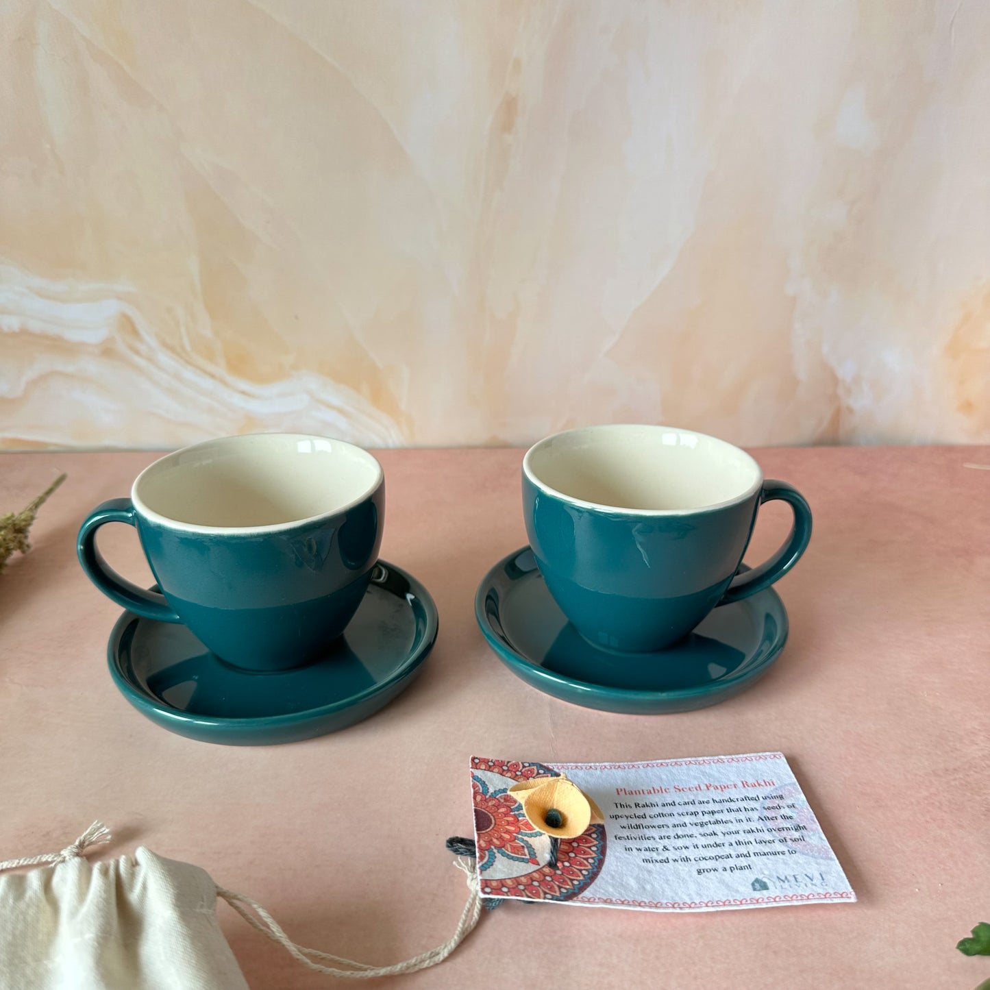 Elegant Ease Tea Cup & Saucer Gift Set