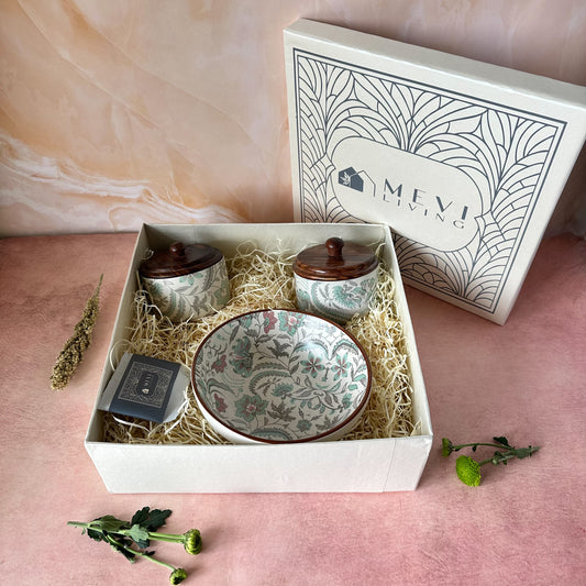 Windsor Bloom Jars & Magestic Bowl Gift Set