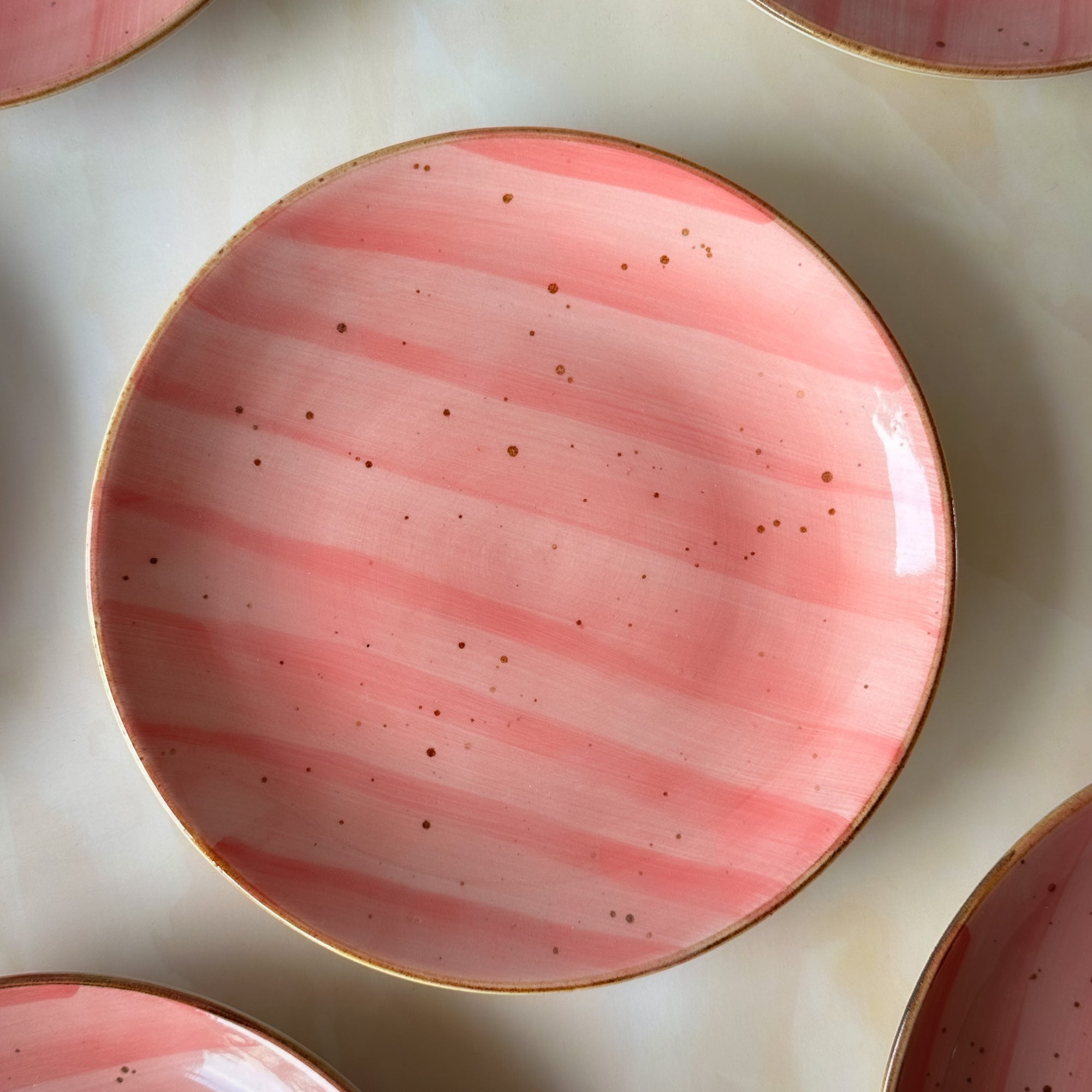 Opal Blush Quarter Plates - Set of 6