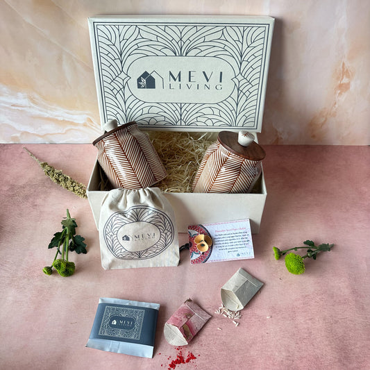 Imperial Leaf Jars Gift Set - Rust