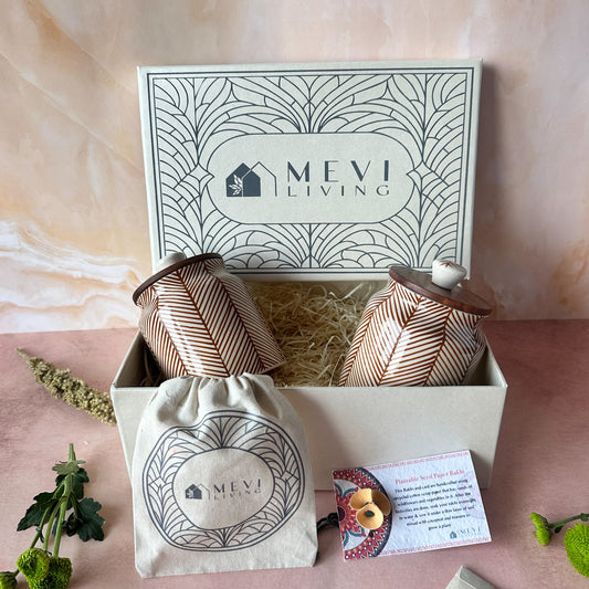 Imperial Leaf Jars Gift Set - Rust