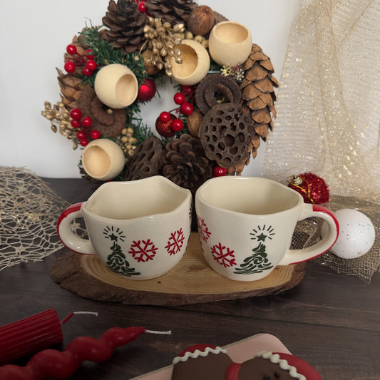 Holly Jolly Mugs (Set of 2)