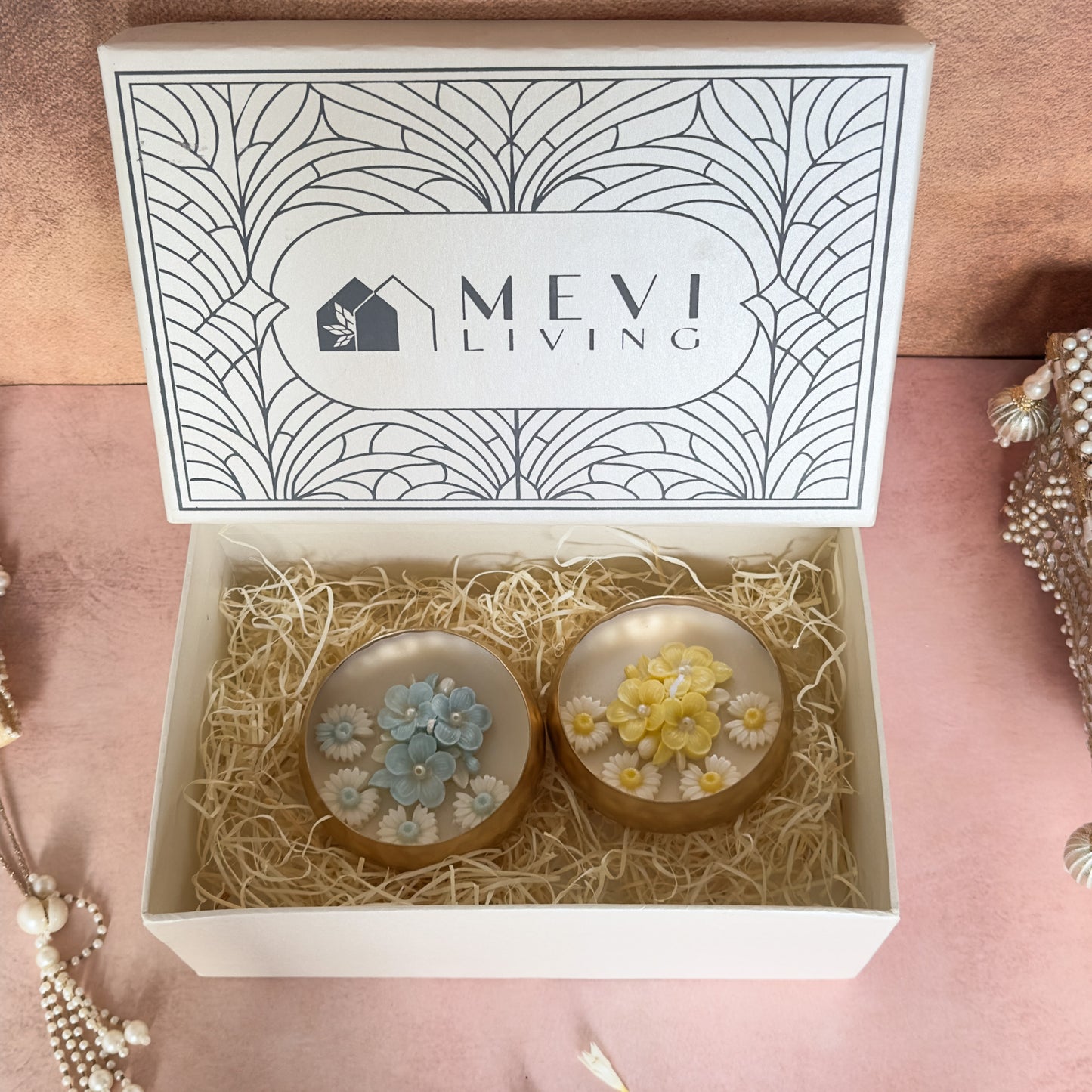 Petal Glow Urli Scented Candle Set