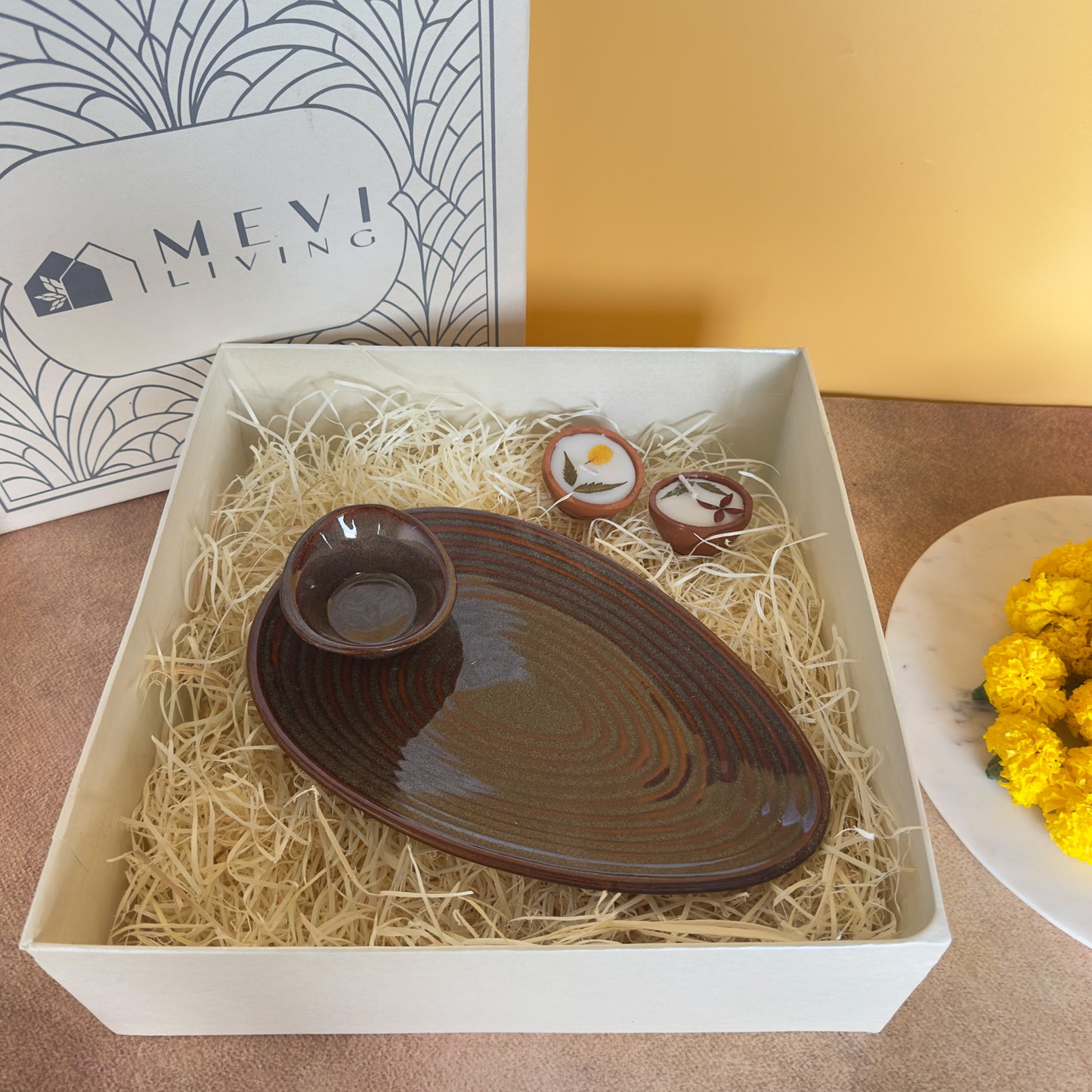 Glazemond Platter & Dip Bowl Gift Set