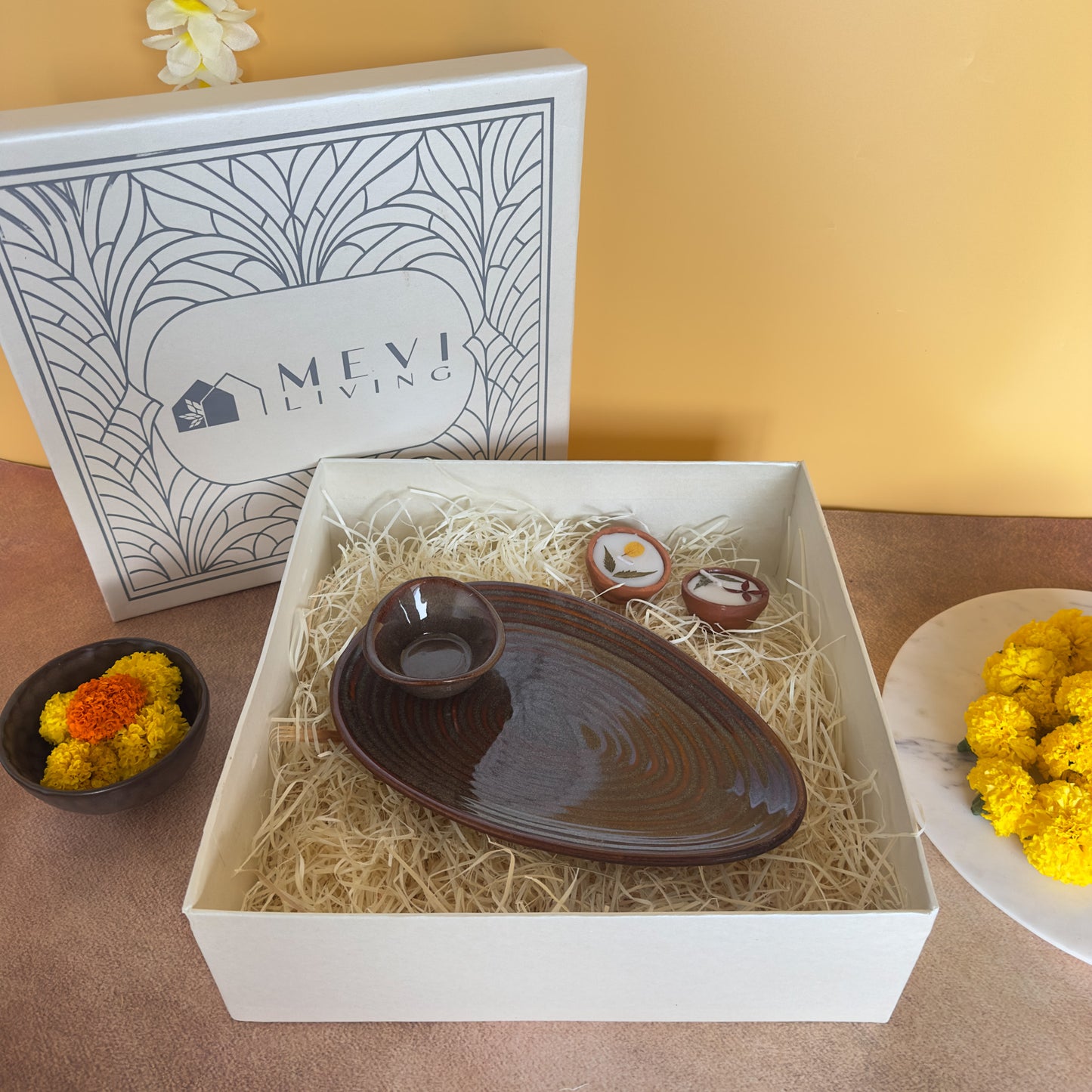 Glazemond Platter & Dip Bowl Gift Set