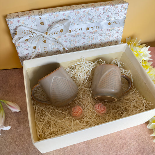 Terra Foliage Cuppa Bliss Gift Set – Beige