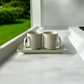 Luminari Cups & Tray Set -  Lime Green