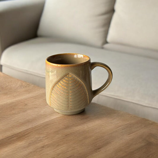 Terra Foliage Mug - Beige
