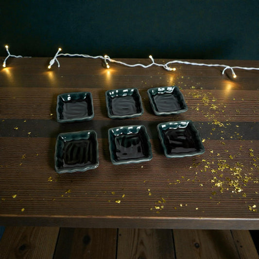 Soirée Jade Square Single Serve Platters