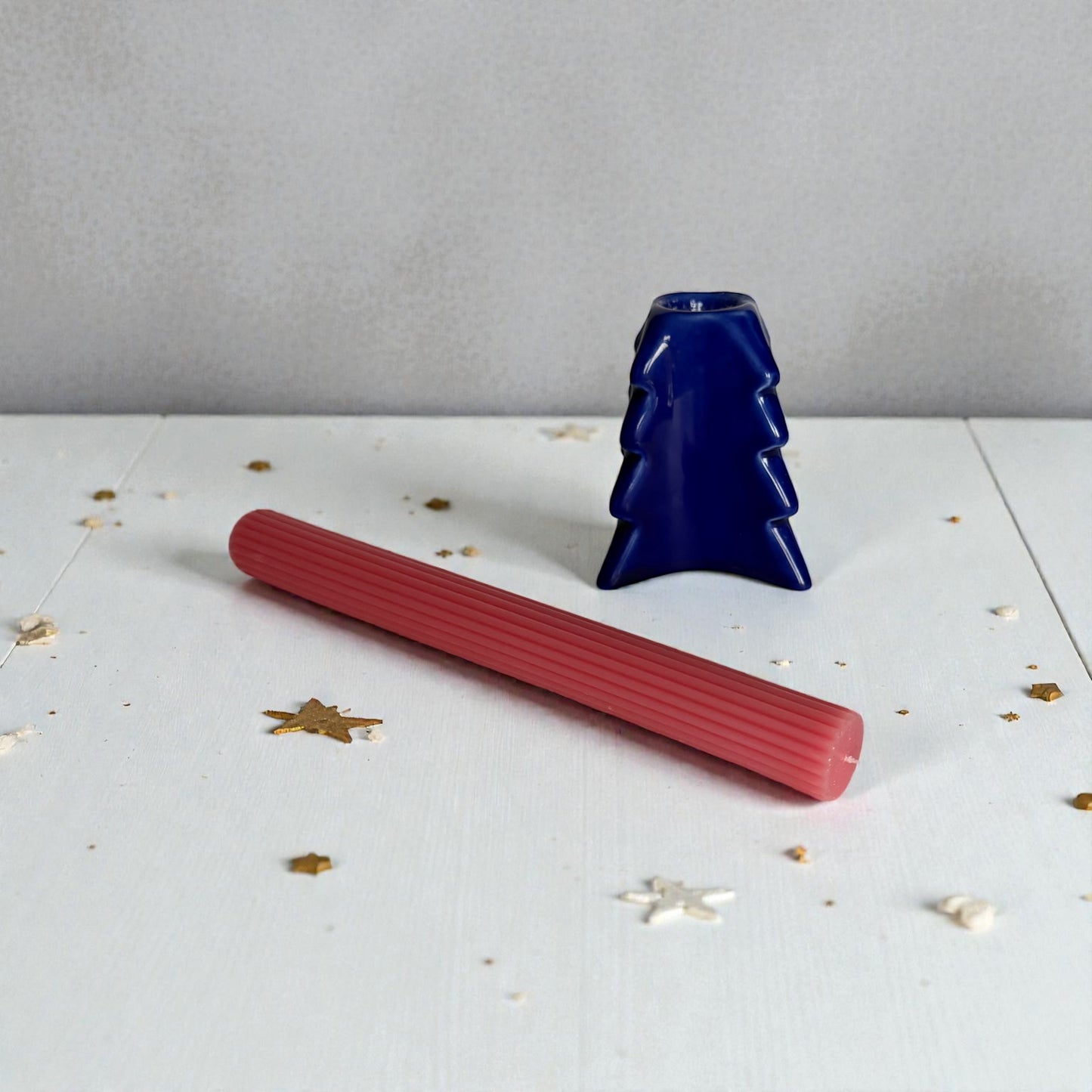 Holly Pine Holder Set - Blue