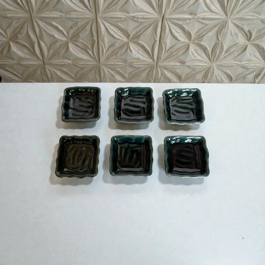 Soirée Jade Square Single Serve Platters