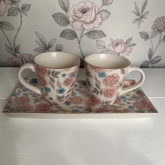 Rosevale Morning Bliss Mug & Horizon Platter Set
