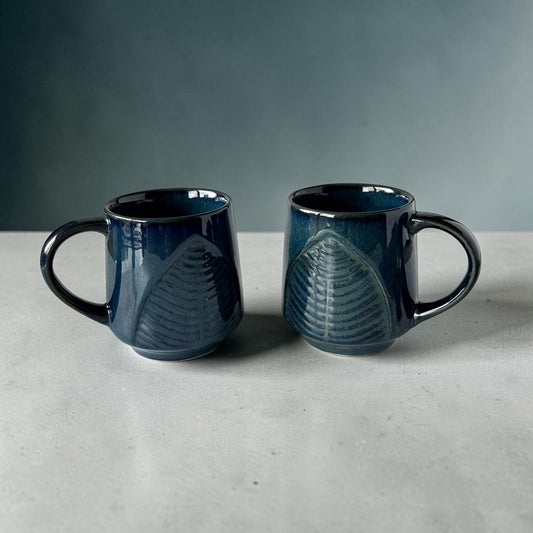Terra Foliage Mug  - Blue