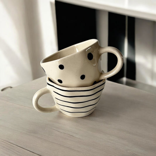 Wabi StrIa & Dot Mug Duo